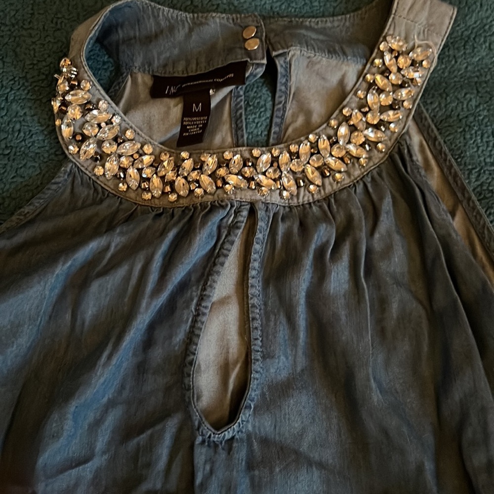 International Concepts - Denim Top - Size M - Picture 5 of 7
